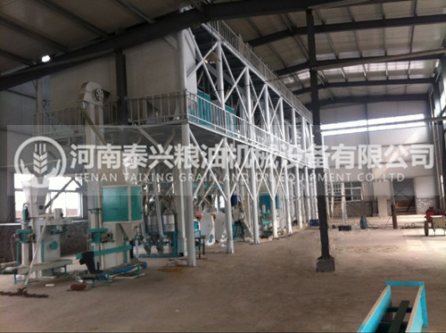 吉林100噸玉米加工設備安裝案例